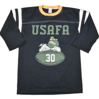 26ss 極美品 トイズマッコイ USAFA 30 スヌーピー Tシャツ 黒 L トイズマッコイ（TOYS McCOY）FOOTBALL TEE SNOOPY“USAFA 30”TMC2611