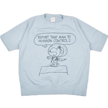 トイズマッコイ（TOYS McCOY）半袖スウェット SNOOPY MISSION CONTROL