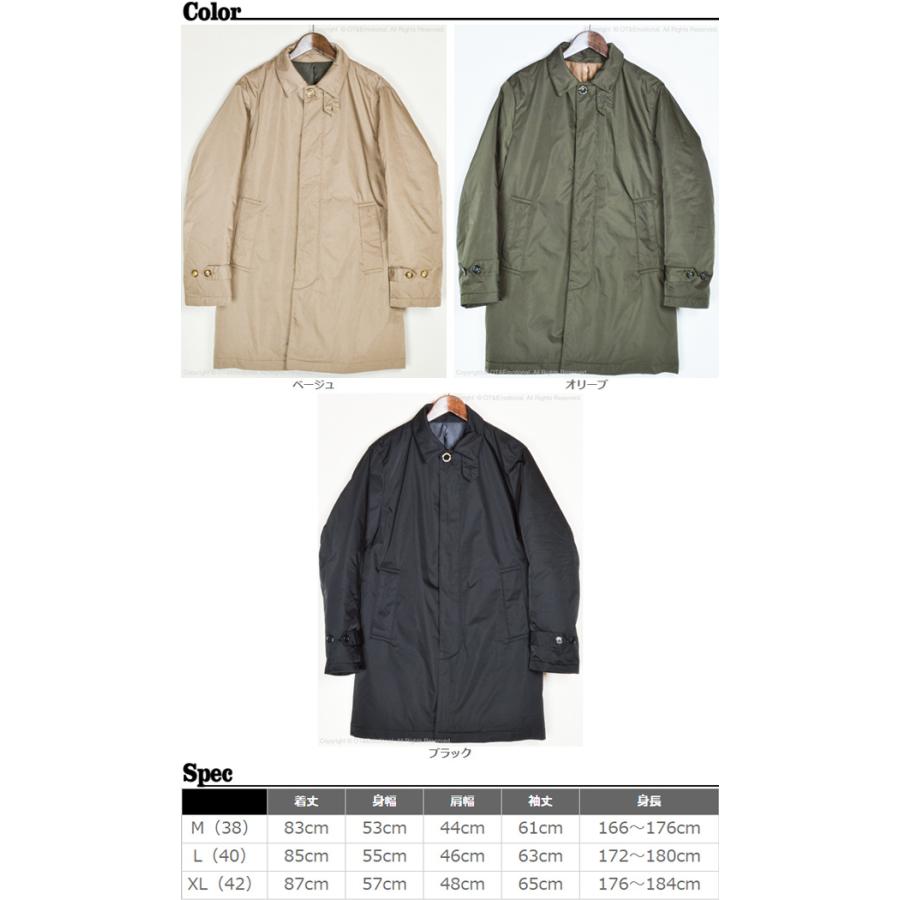 PHERROW’S / コート/S/ポリエステル/KHK/無地/20W-PSCC1/中綿/ステンカラーコート Pherrow's（フェローズ） 中綿キルティング ステンカラーコート PSCC1