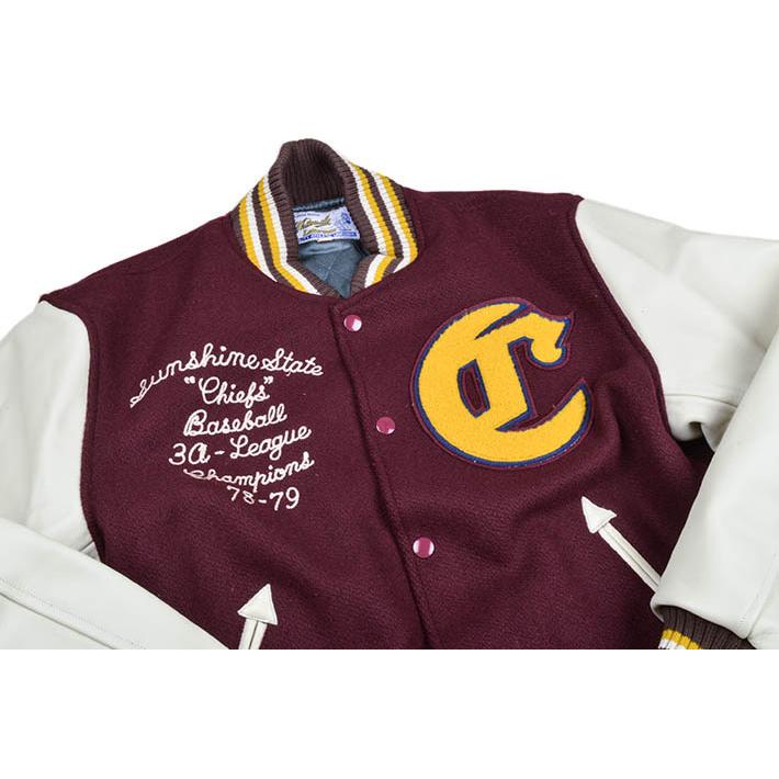 SUGAR CANE ホワイツビル（WHITESVILLE)スタジャン 30ozWOOLMELTON