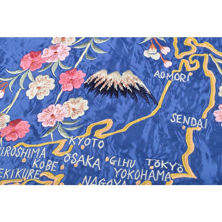 テーラー東洋（TAILOR 東洋）アセテート スカジャン EAGLExJAPAN MAP