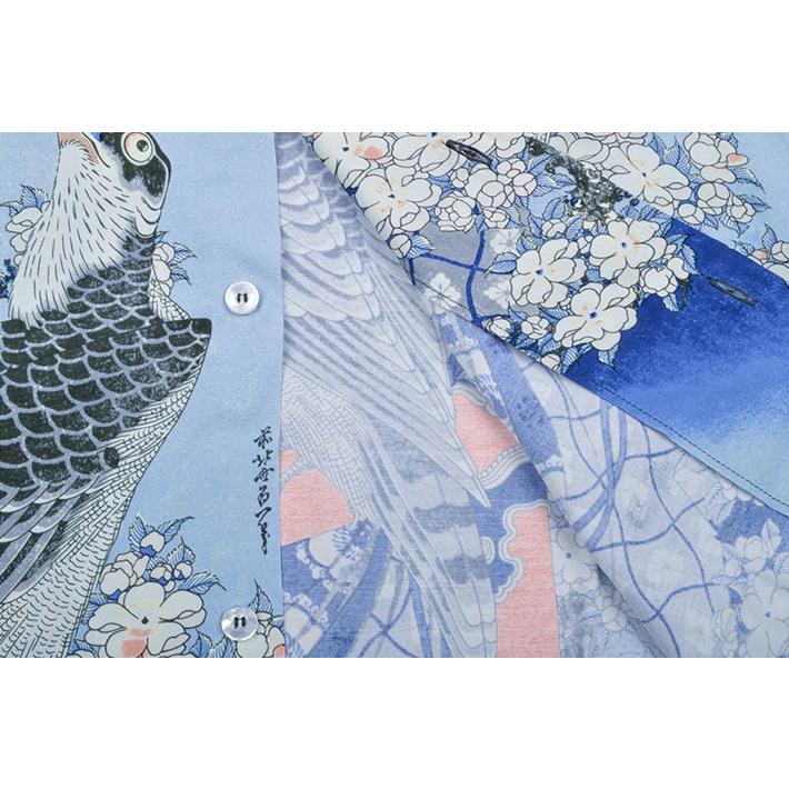 【希少モデル】SunSurf フラワー柄 ネイビー 長袖シャツ ✨希少】サンサーフ アロハシャツ 和柄 菊 ネイビー 紺 M - メルカリ