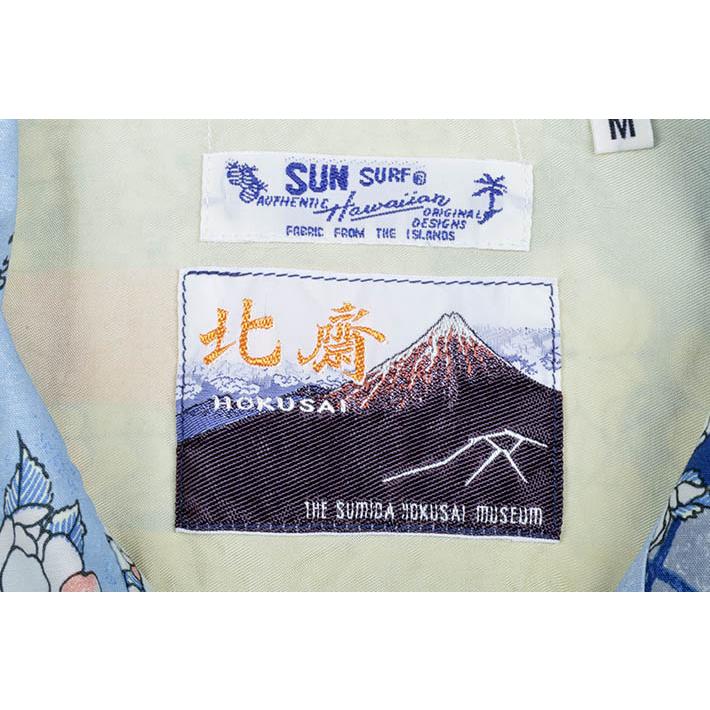 サンサーフ（SUN SURF）アロハシャツ 日本の意匠 葛飾北斎“桜花に鷹図