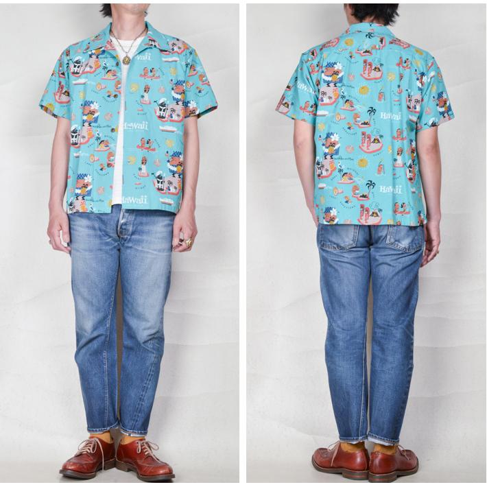 サンサーフ(SUN SURF) コットンハワイアンシャツ ハワイへ行こう