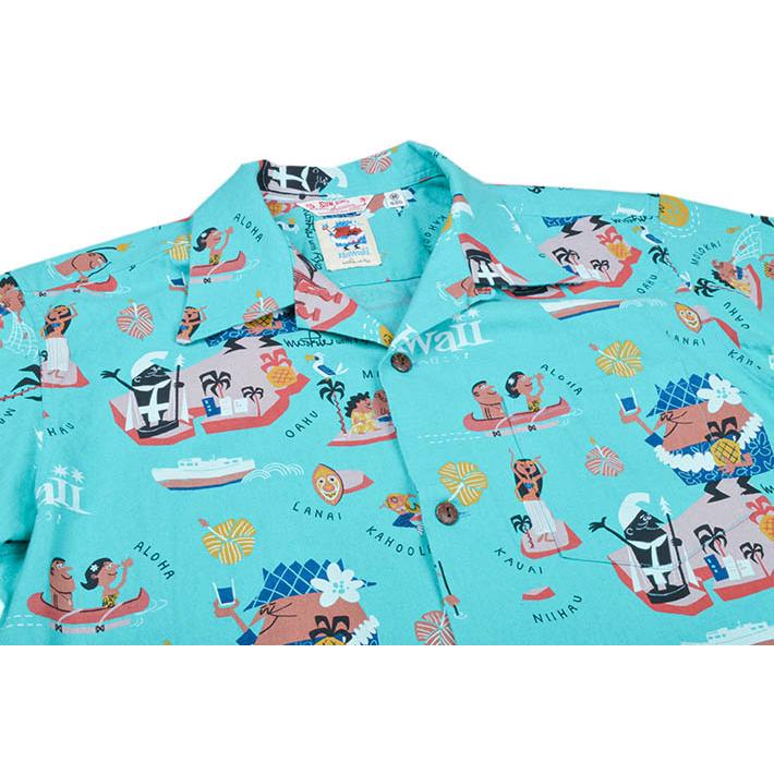 サンサーフ(SUN SURF) コットンハワイアンシャツ ハワイへ行こう