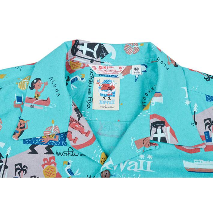 サンサーフ(SUN SURF) コットンハワイアンシャツ ハワイへ行こう