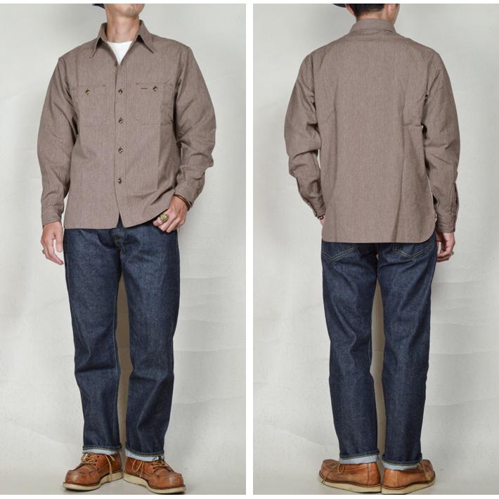 バズリクソンズ（Buzz Rickson's）杢シャンブレーワークシャツ MOCK