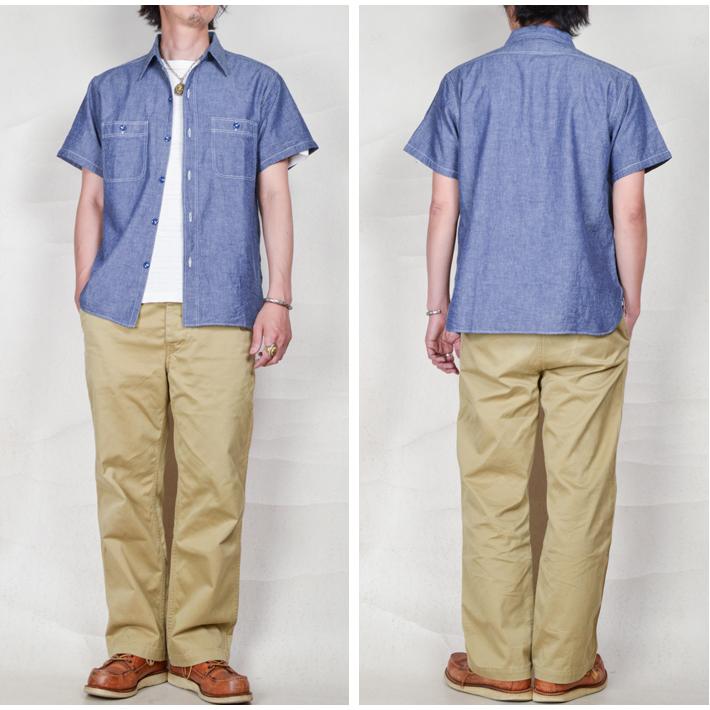 バズリクソンズ（Buzz Rickson's）ワークシャツ BLUE CHAMBRAY S/S