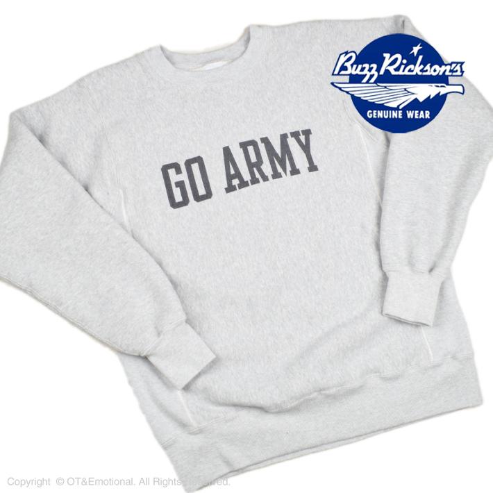 バズリクソンズ（Buzz Rickson's）ミリタリースウェット REVERSE SWEAT SHIRT GO ARMY BR69070｜ot-emens｜02