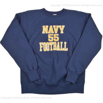 バズリクソンズ（Buzz Rickson's）ミリタリースウェット REVERSE SWEAT SHIRT NAVY FOOTBALL BR69140｜ot-emens｜05