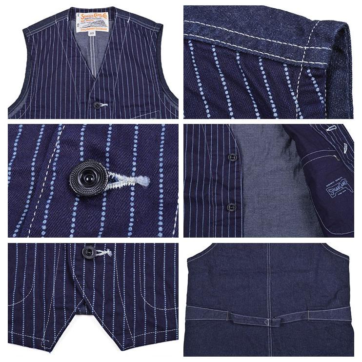 SUGAR CANE シュガーケーン（SUGAR CANE）ウォバッシュワークベスト