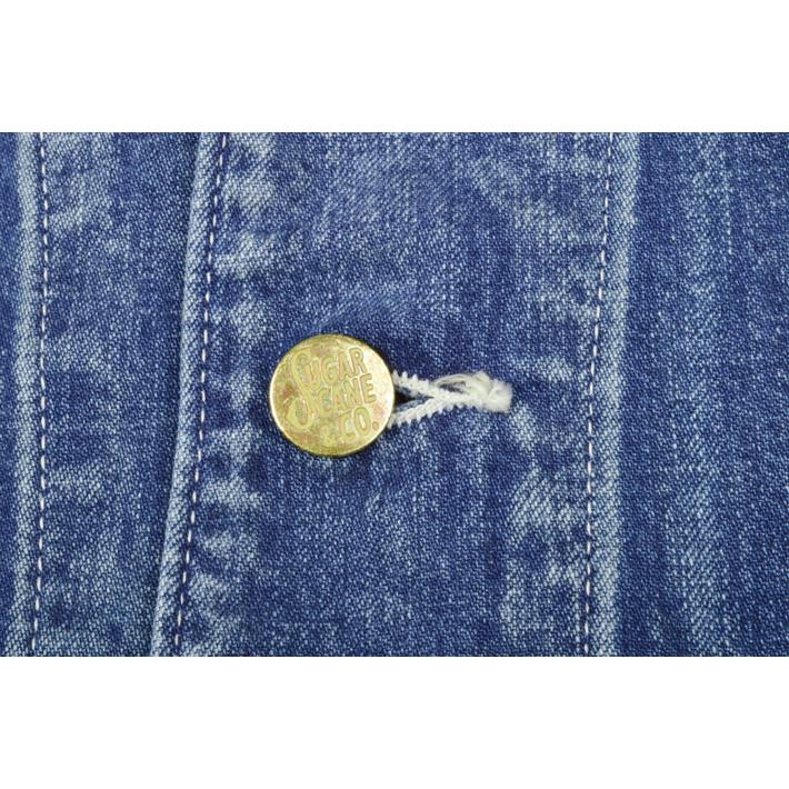 SUGAR CANE シュガーケーン（SUGAR CANE）カバーオール 11oz BLUE