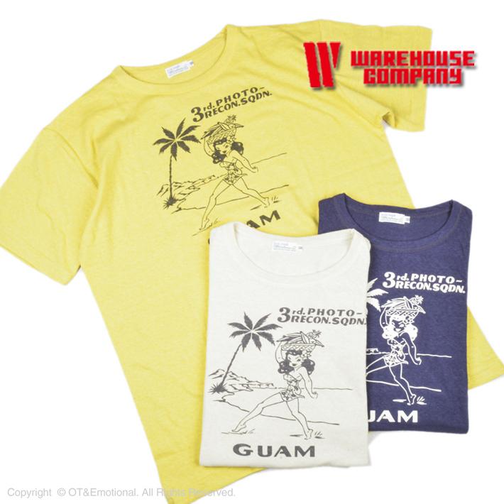 ウエアハウス（WAREHOUSE）Tシャツ 4091 USN SKIVVY SHIRTS GUAM｜ot-emens