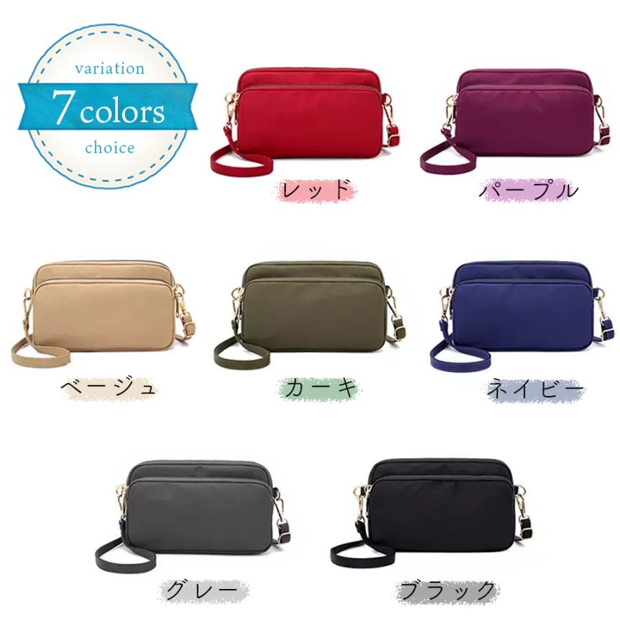 ミニショルダーバッグ レディース 斜め掛け コンパクト 軽量 ポーチ 財布 ナイロン シンプル 軽い スマホ 財布 かわいい ミニバッグ |  | 11
