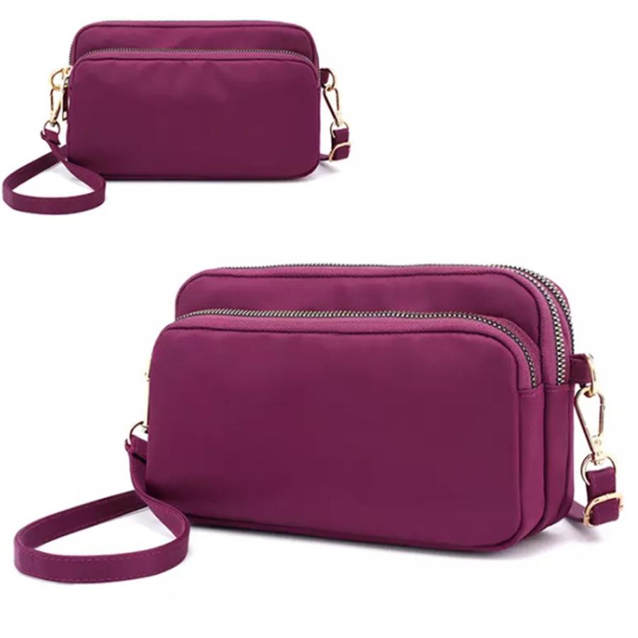 ミニショルダーバッグ レディース 斜め掛け コンパクト 軽量 ポーチ 財布 ナイロン シンプル 軽い スマホ 財布 かわいい ミニバッグ |  | 02