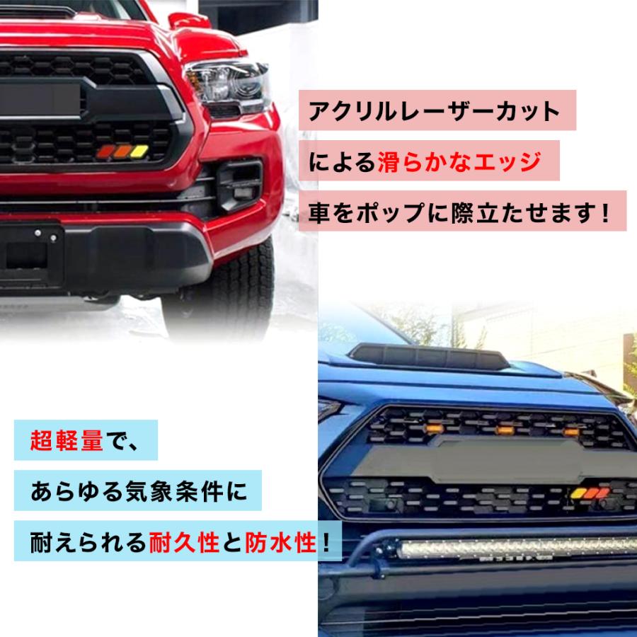 グリルバッジ RAV4 ランクル ジムニー タコマ GUN125 エンブレム