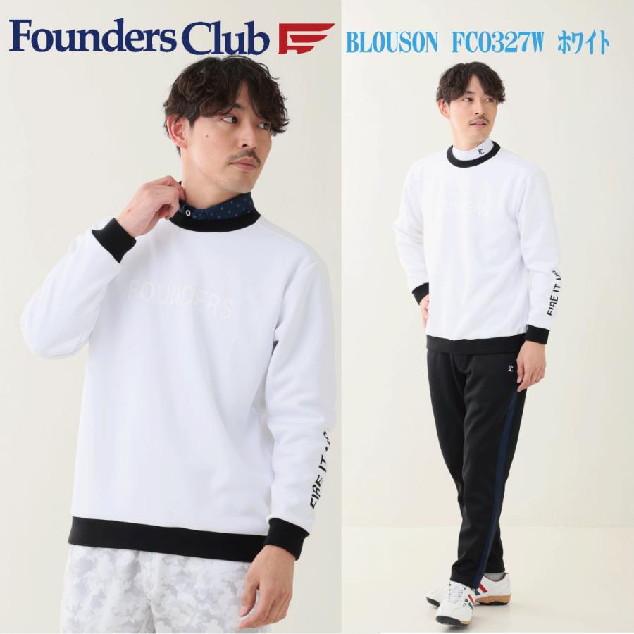 ゴルフウェア メンズ 裏フリース 丸首 ボンディング ブルゾン ラウンド