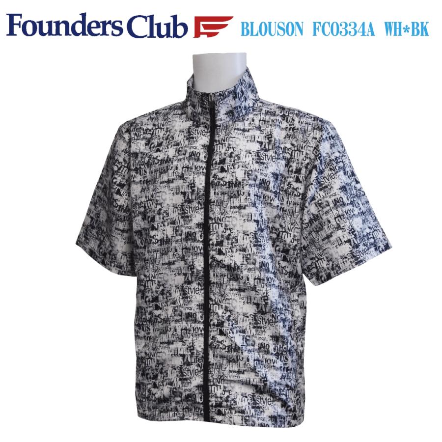 ゴルフウェア メンズ 半袖 フルジップ ブルゾン FoundersClub