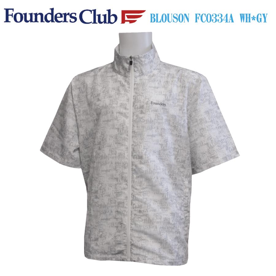 ゴルフウェア メンズ 半袖 フルジップ ブルゾン FoundersClub