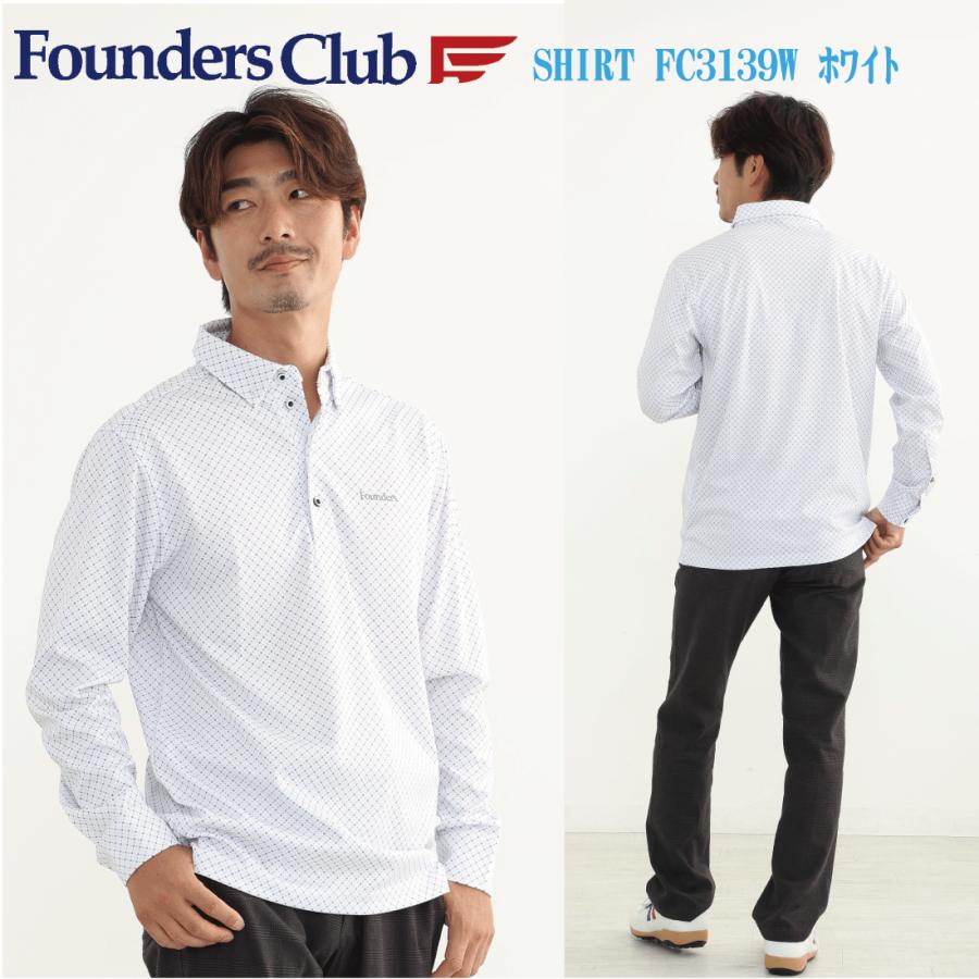 ゴルフウェア メンズ 長袖 ボタンダウン シャツ おしゃれ FoundersClub