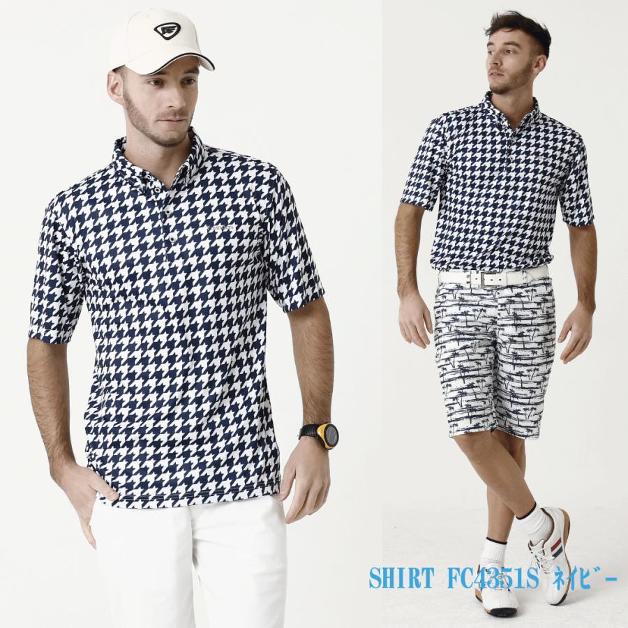 1piu1uguale3 GOLF 千鳥柄　ポロシャツ　メンズ　ゴルフ　M ロゴ 1piu1uguale3 GOLF 千鳥柄 ポロシャツ メンズ ゴルフ M ロゴ