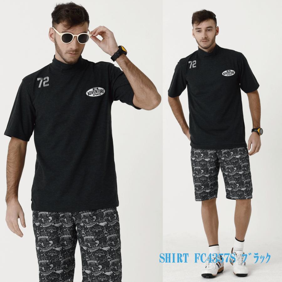 ゴルフウェア メンズ 半袖 ハイネック シャツ モックシャツ おしゃれ FC4357S FoundersClub ファウンダース ファウンダースクラブ 2022年春夏モデル