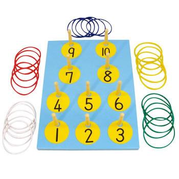 10点輪投げセット室内 屋外 運動遊具 日本製 5100016