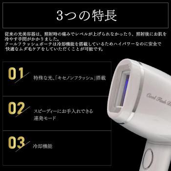 オムニ 家庭用冷却光美容器 クールフラッシュボーテ OM-FM03 腕 ビキニライン 　また