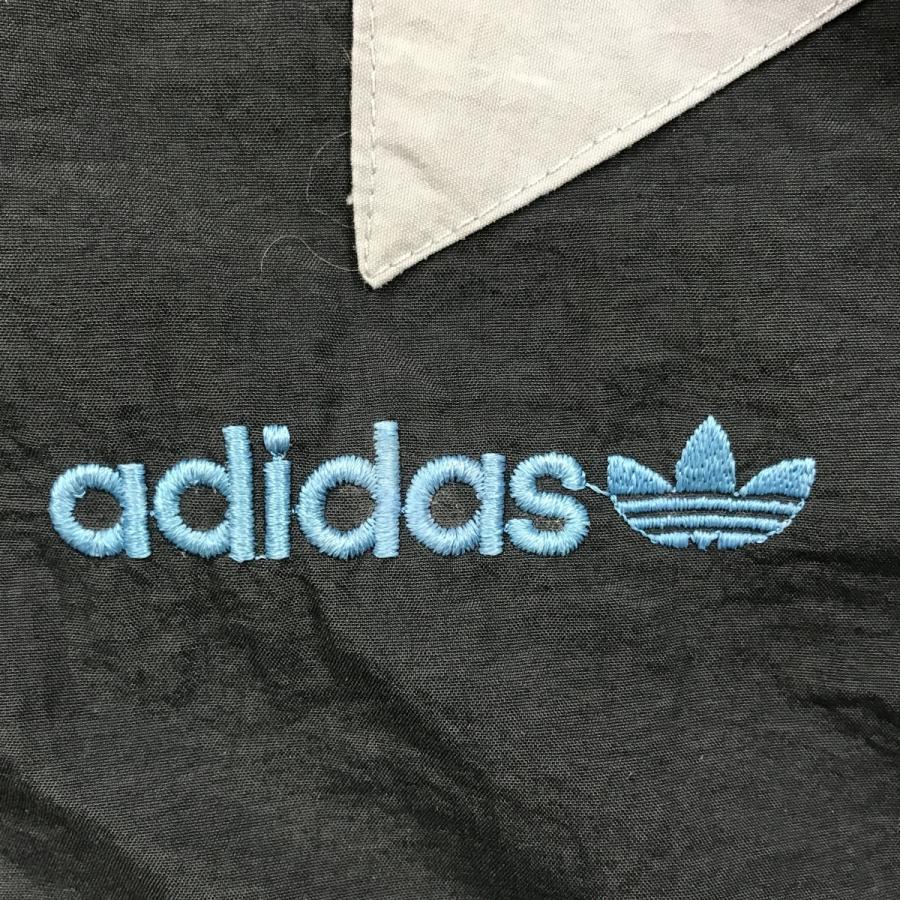 春新作の ロゴ トレフォイル Adidas アディダス 刺しゅう ナイロン切り替えジャケット 三つ葉 その他ジャケット