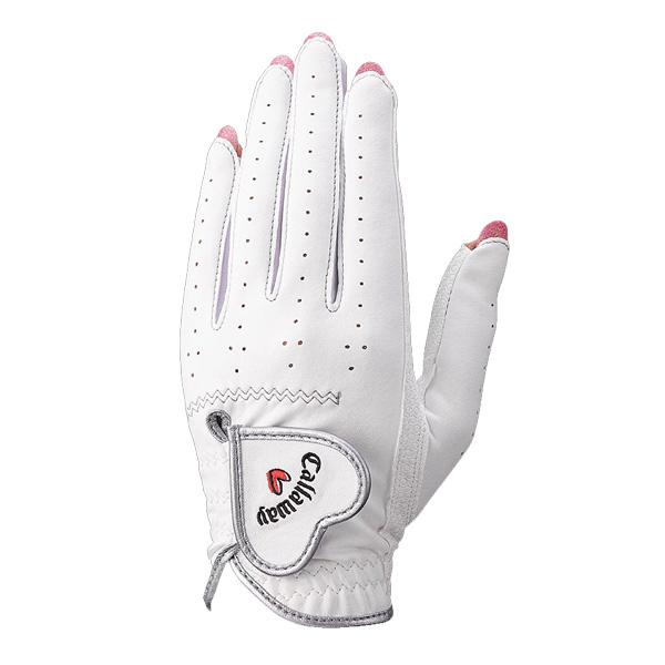 【T✤H】2個セット・両手用ゴルフグローブ・ネイルカット・18cm Callaway（キャロウェイ） ネイル デュアル ゴルフグローブ 指先カット