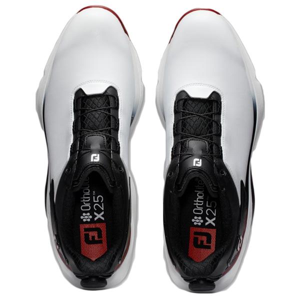 フットジョイ ゴルフシューズ FJ PRO/SLX BOA  FJ プロエスエルエックス ボア ホワイト/ブラック/レッド FootJoy 24FW 56909｜otakara-golf｜06