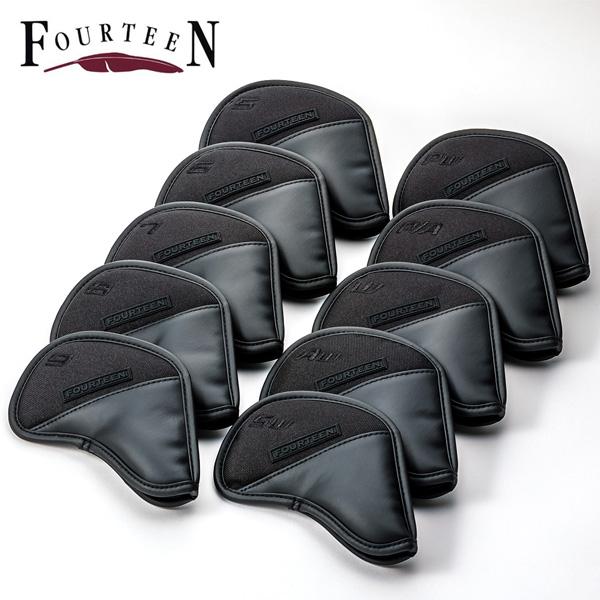 FOURTEEN ヘッドカバー4点セット（1・3・5・X）紺/白 レア 廃盤 FOURTEEN（フォーティーン） アイアン・ウェッジ用ヘッドカバー HC0408