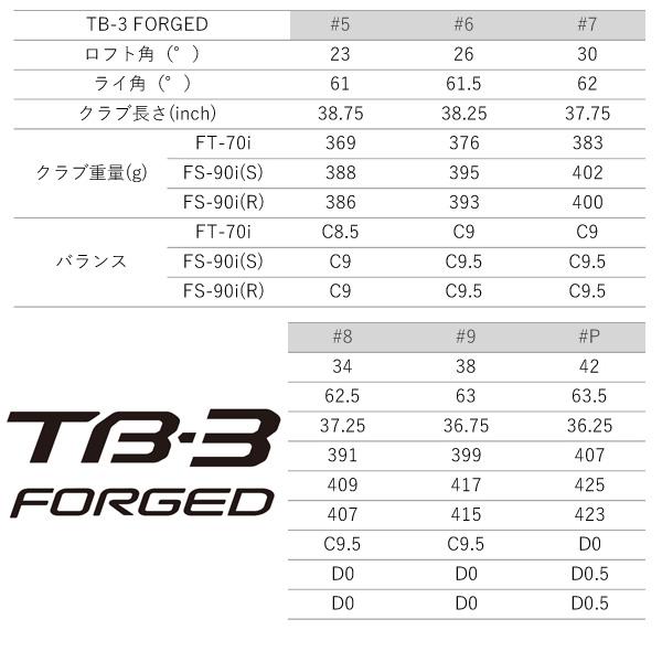 FOURTEEN（フォーティーン） TB-3 FORGED '25 アイアンセット 4本(#7