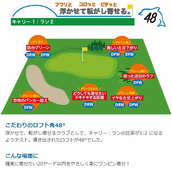 Dolphin Wedge Kasco キャスコ ドルフィン ピッチ＆ラン ウェッジ DPW