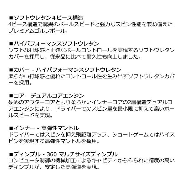MAJESTY（マジェスティ） プラチナム エックス ゴルフボール 1ダース