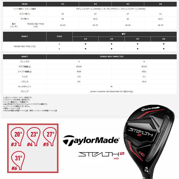STEALTH テーラーメイド ステルス2HDレスキュー TaylorMade STEALTH2HD 