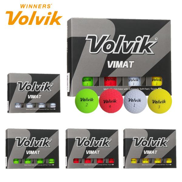 Volvik（ボルビック） VIMAT ゴルフボール 2024【2ダースセット/ 24個入】Volvik VIMAT 艶無しマットカラー ...