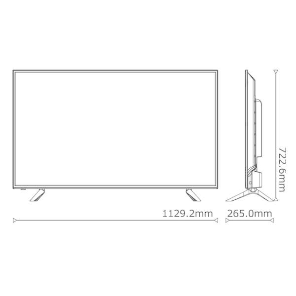 ティーズネットワーク 50V型 4K対応液晶テレビ(Wチューナー ティーズネットワーク 50V型 4K対応液晶テレビ(Wチューナー