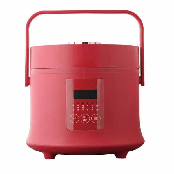 ティーズネットワーク 炊飯器 3合炊き マイコン式（レッド） RC-30RD