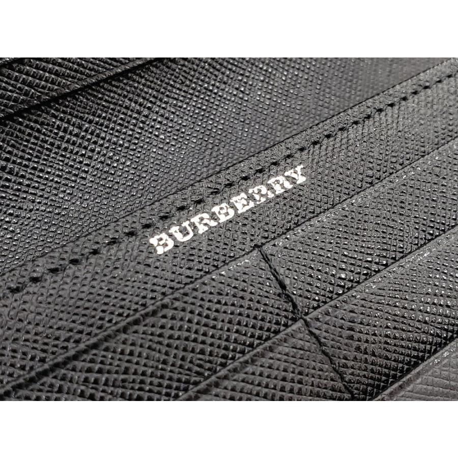 ALJ06 バーバリー 美品 エンボスノヴァチェック 2つ折り長財布 メンズ