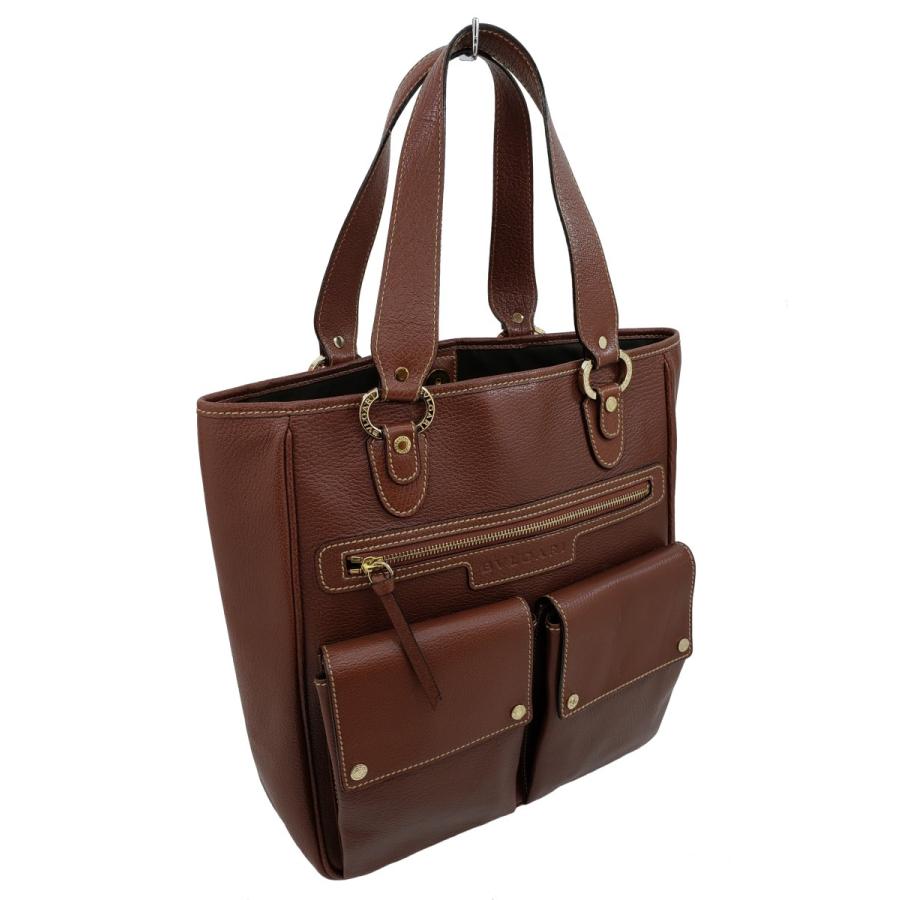 BVLGARI 【極美品】 【ブルガリ】 26421 ABELEL レザー トートバッグ 