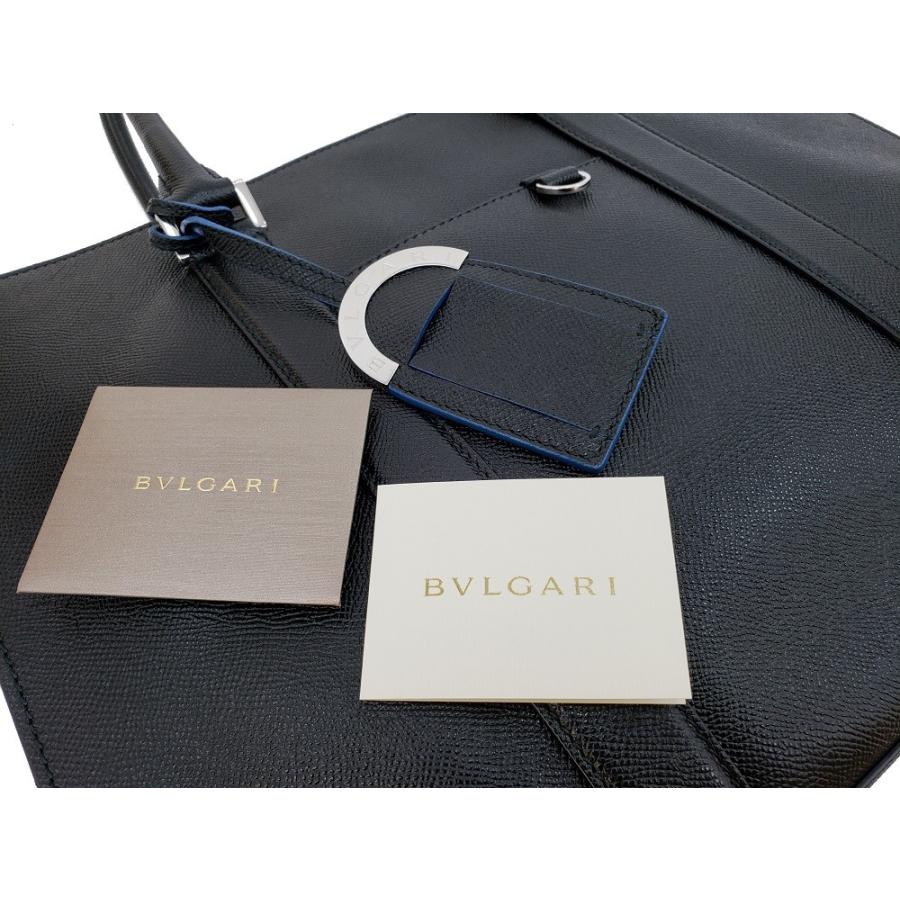 【美品】BVLGARI メンズ トートバッグ ビジネスバッグ　ブラック BVLGARI（ブルガリ） 【未使用品】 【ブルガリ】 BB MAN/ブルガリ