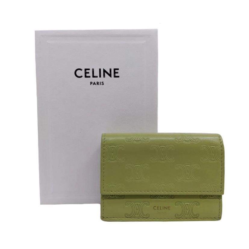 CELINE セリーヌ「未使用品」マカダム フォールデッド コンパクト 