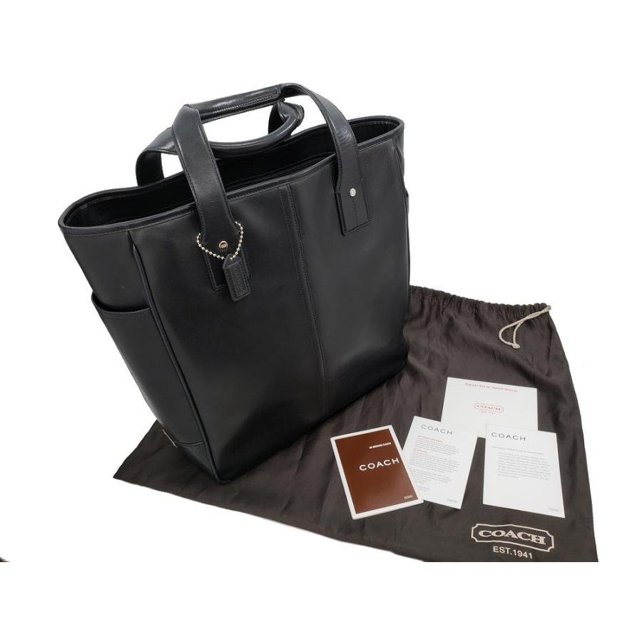 COACH コーチ トートバッグ ブラック レザー 5755 メンズ レザー COACH 【未使用品】 【コーチ】 メンズ レザートートバッグ 5755