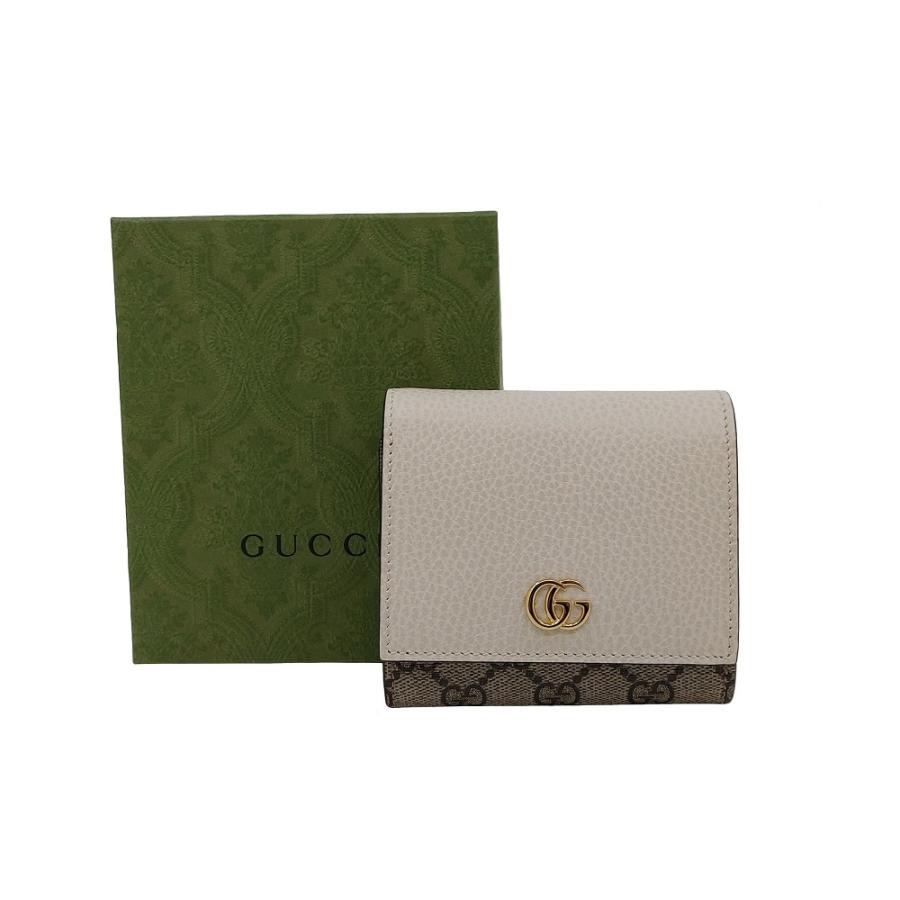GUCCI グッチ「新品未使用」598587 GGマーモント レディース 二つ折り 