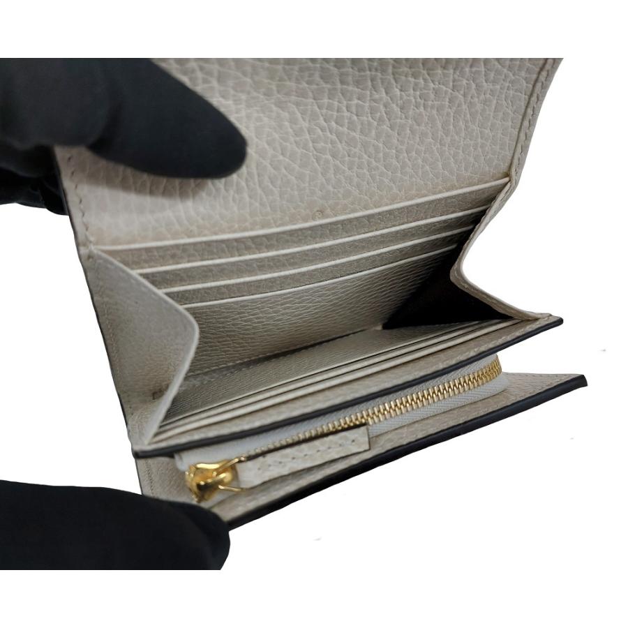 ✨未使用展示品✨　GUCCI ミニ財布　マーモント　GGロゴ 二つ折り　グレー GUCCI（グッチ） グッチ「新品未使用」598587 GGマーモント レディース