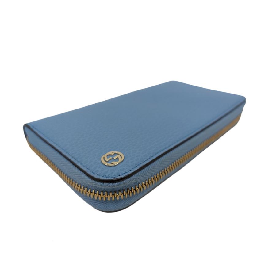 GUCCI グッチ「未使用品」449347 インターロッキング レザー ラウンド 