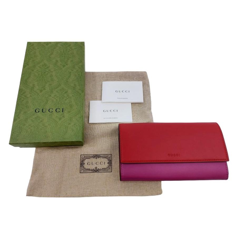 GUCCI（グッチ） グッチ「未使用品」410100 バイカラー レザー 