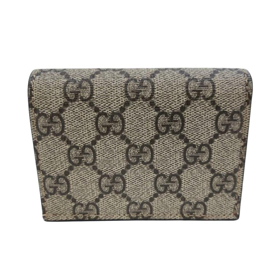 美品 グッチ GGスプリーム ボスコ 二つ折り財布 コンパクトウォレット 506277 PVC レディース GUCCI 【234-53403】 GUCCI - 美品 グッチ GGスプリーム ボスコ 二つ折り財布 コンパクト