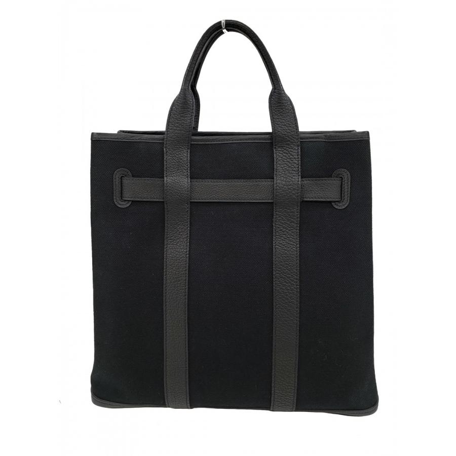 【未使用品】 HERMES 【エルメス】 プティット サンチュール MM 縦型トートバッグ ブラック （2188）